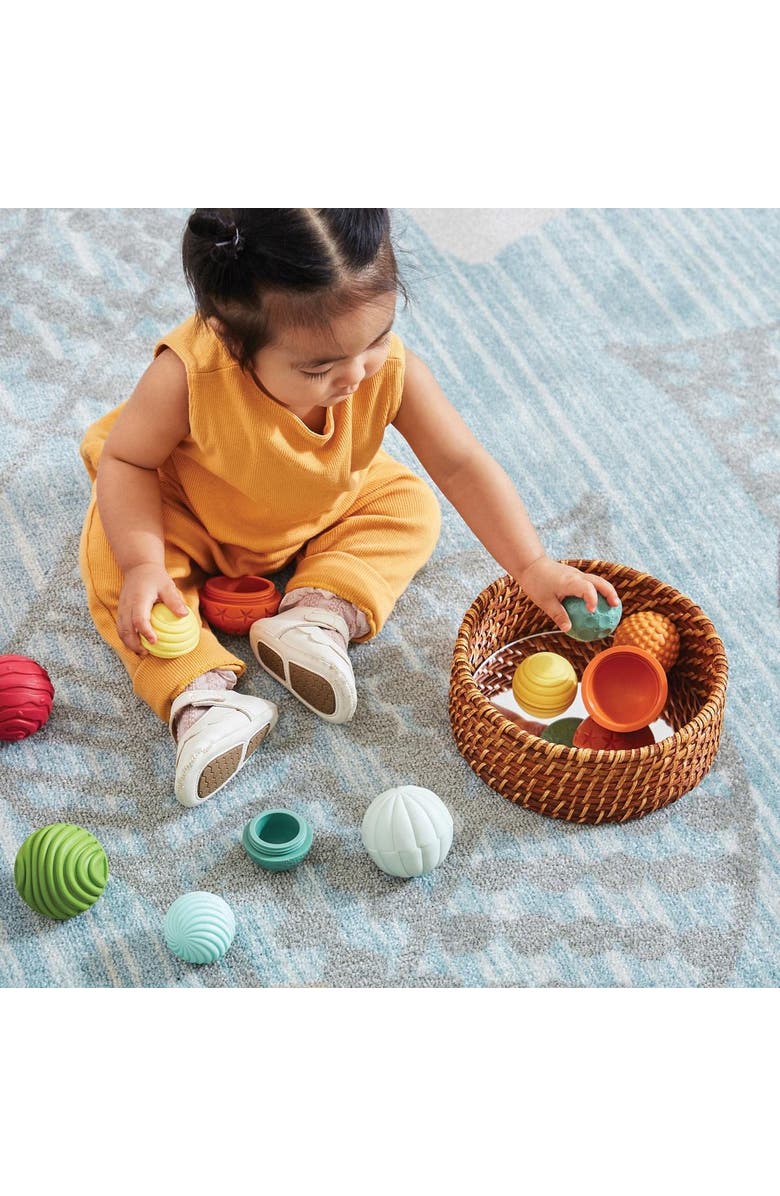 Kaplan Early Learning Company Textured Mix and Match Balls - Set of 8, Alternate, color, Multicolored