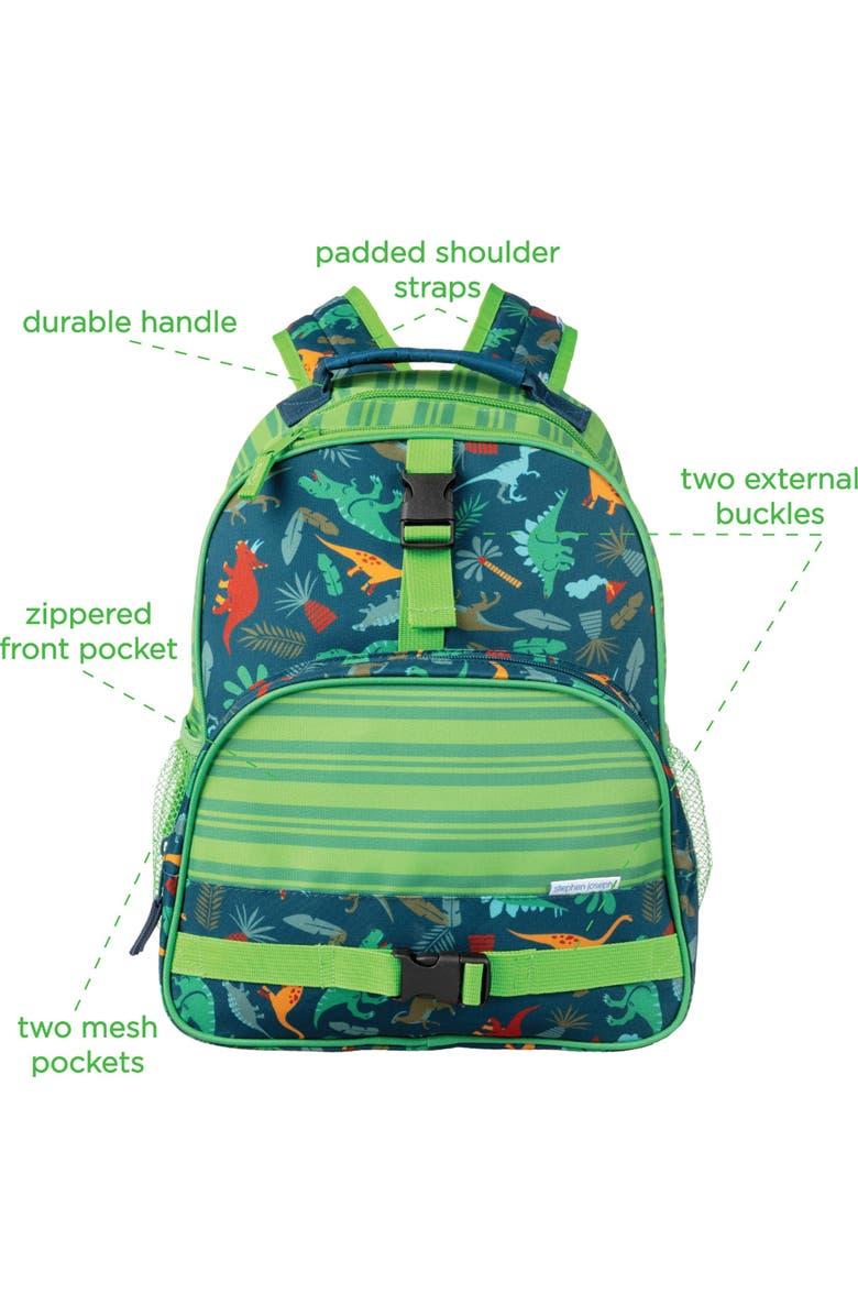 Stephen Joseph Kids' Print Backpack, Alternate, color, Dino