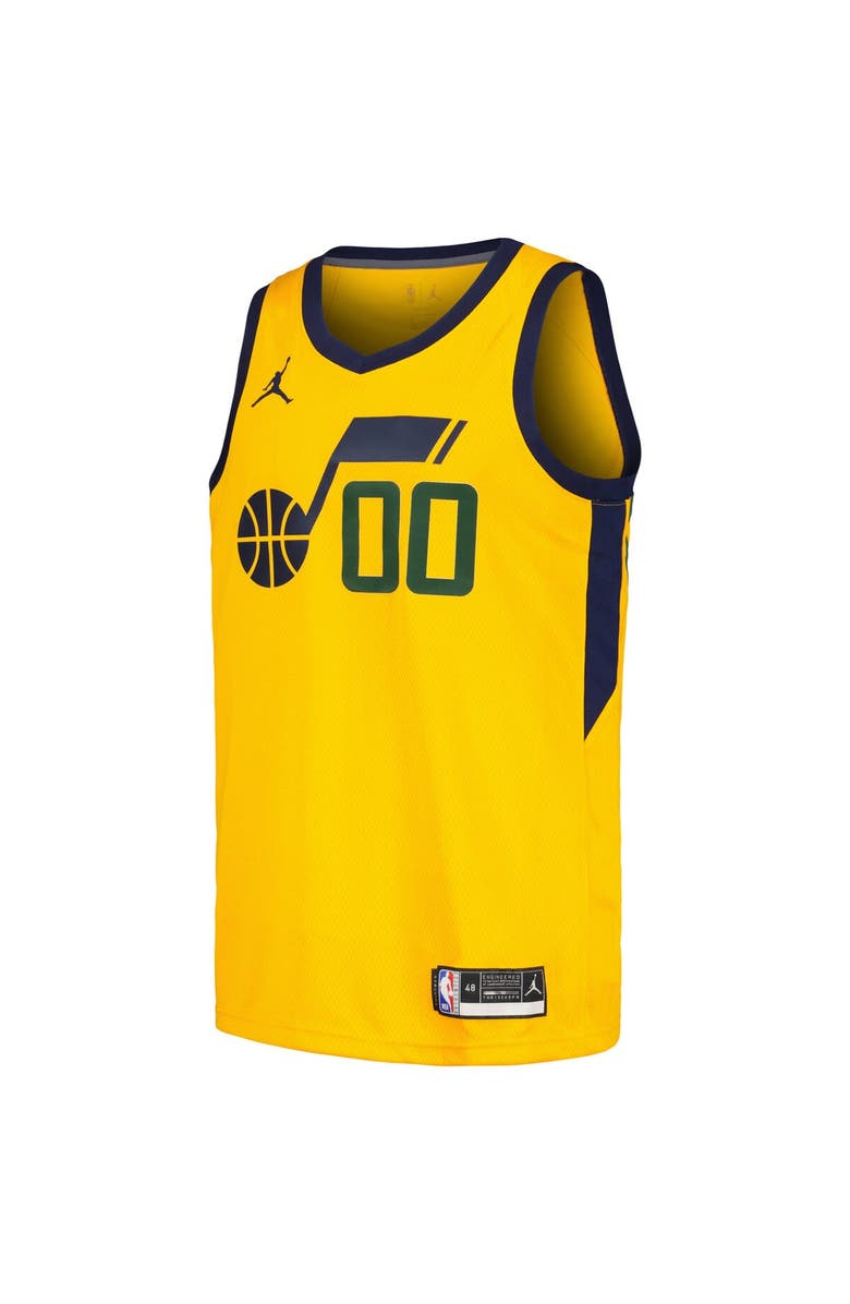 Jordan Brand Men's Jordan Brand Jordan Clarkson Yellow Utah Jazz Swingman Player Jersey - Statement Edition, Alternate, color, 