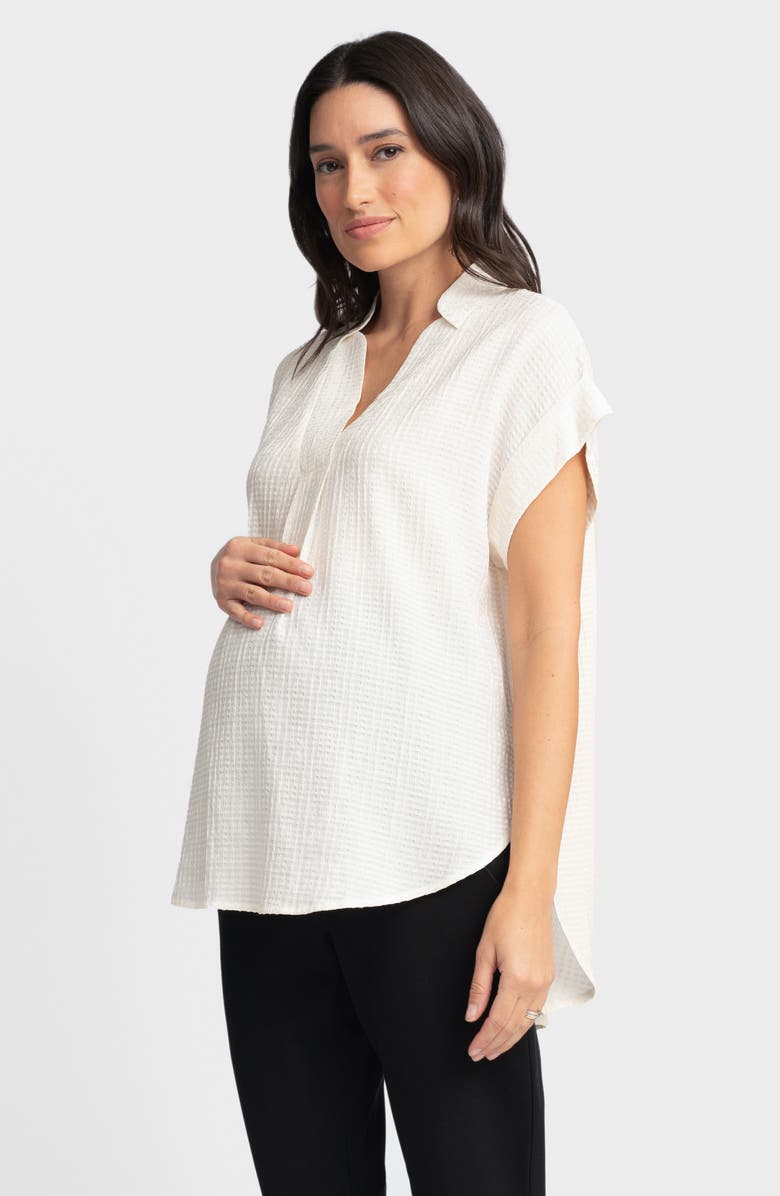 Seraphine Textured Knit Maternity Top, Alternate, color, 