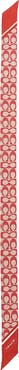 COACH Textured Signature Print Silk Skinny Scarf