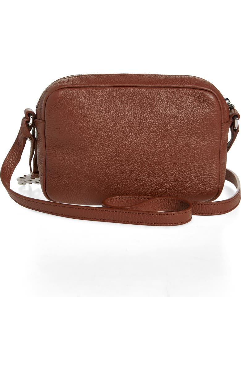BOSS Scarlet Leather Crossbody Bag, Alternate, color, Open Brn