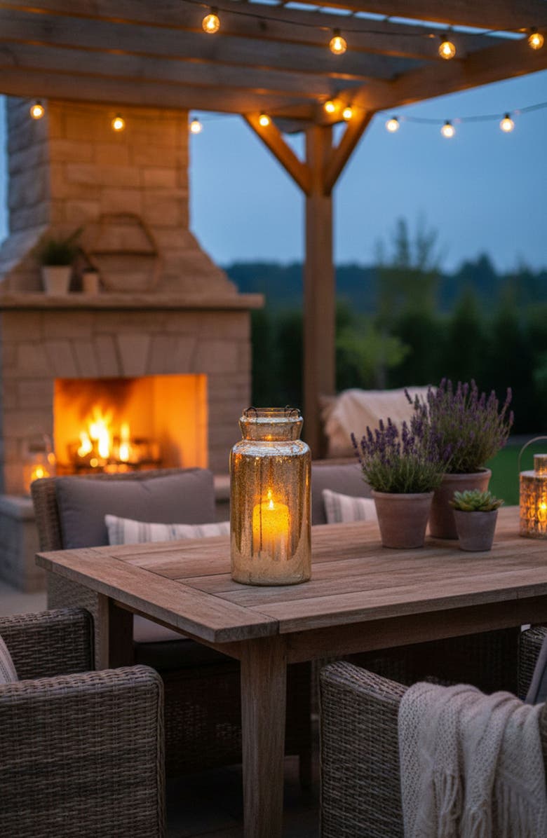 A & B Home 19-Inch Rica Candle Holder, Alternate, color, Antique Green