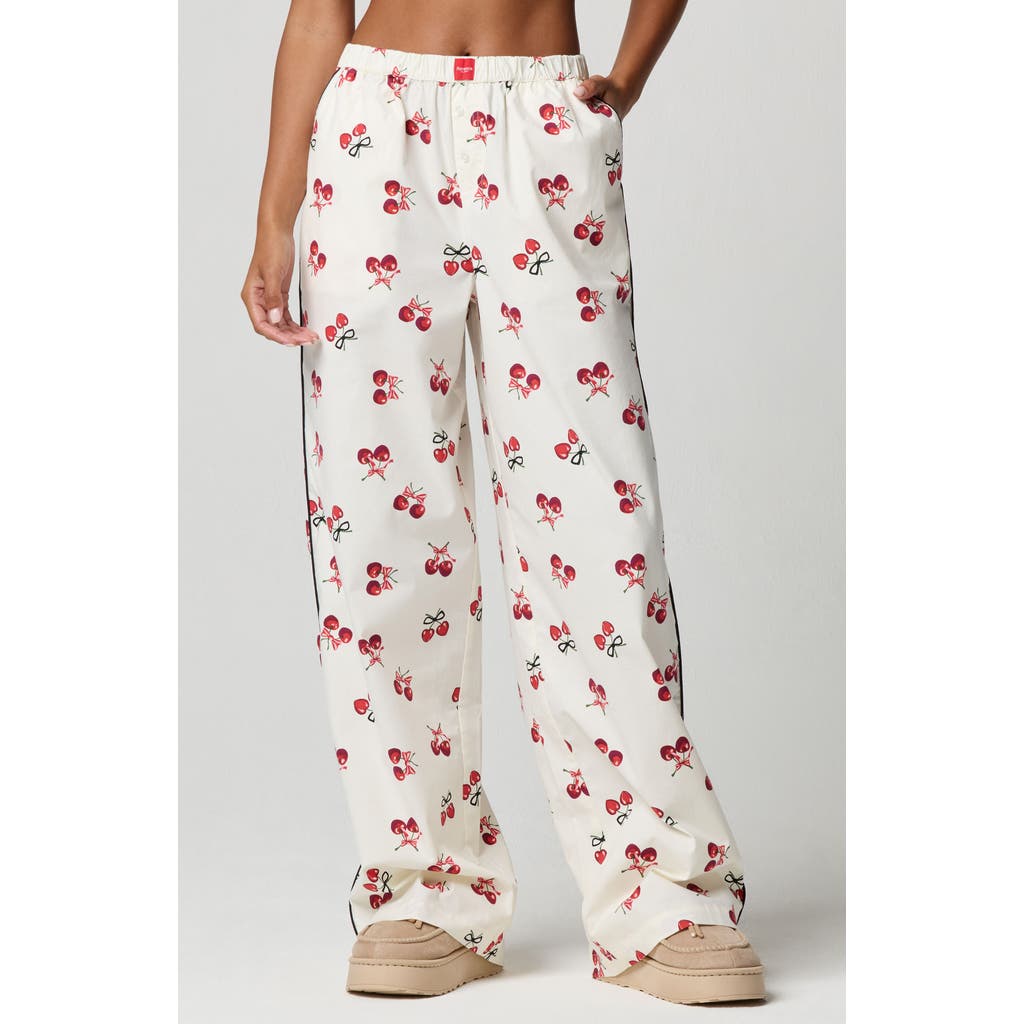 Florence By Mills Oversize Pajama Pants In White