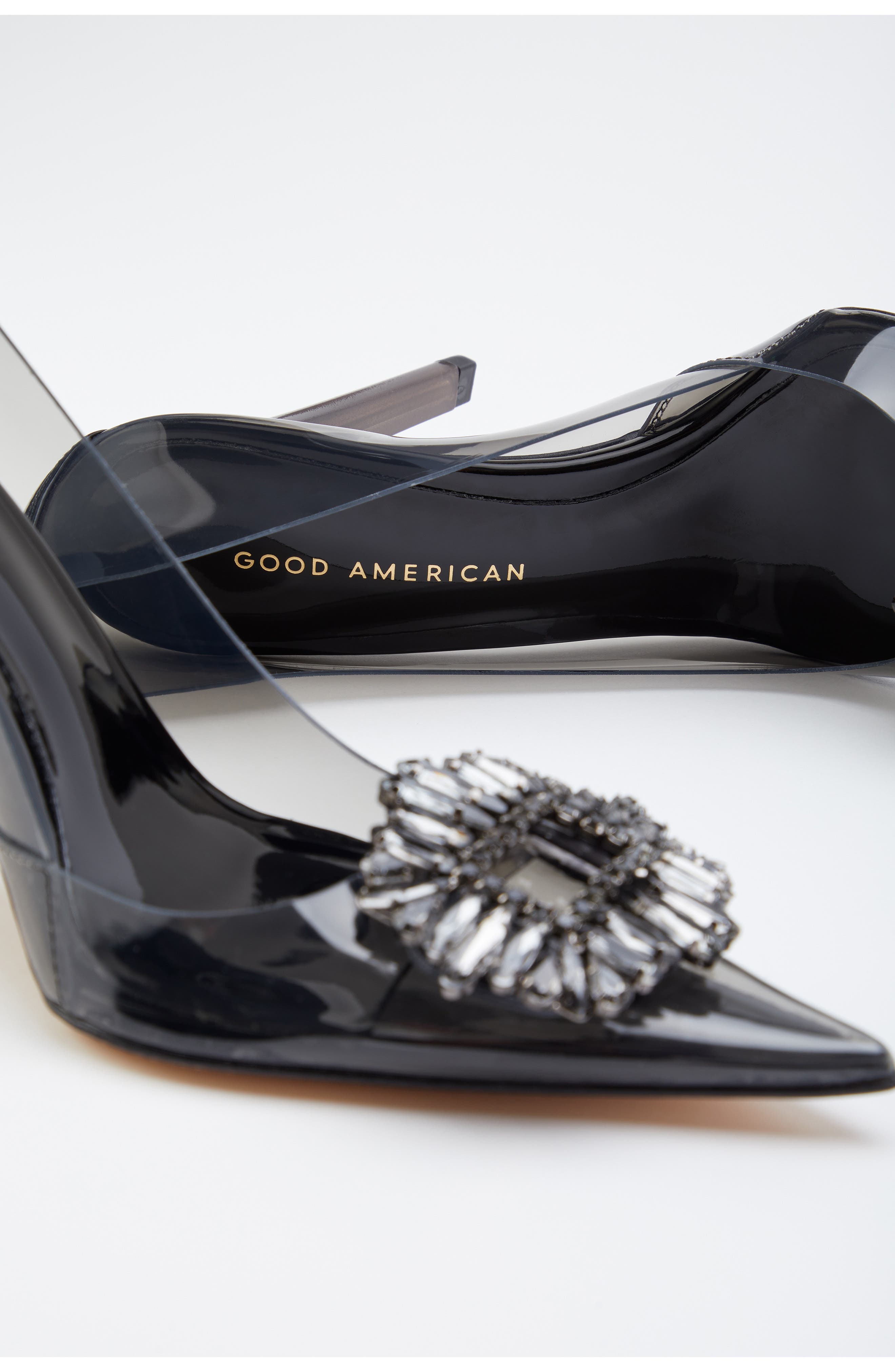 Good American Cinderella Lucite Pump, Alternate, color, 