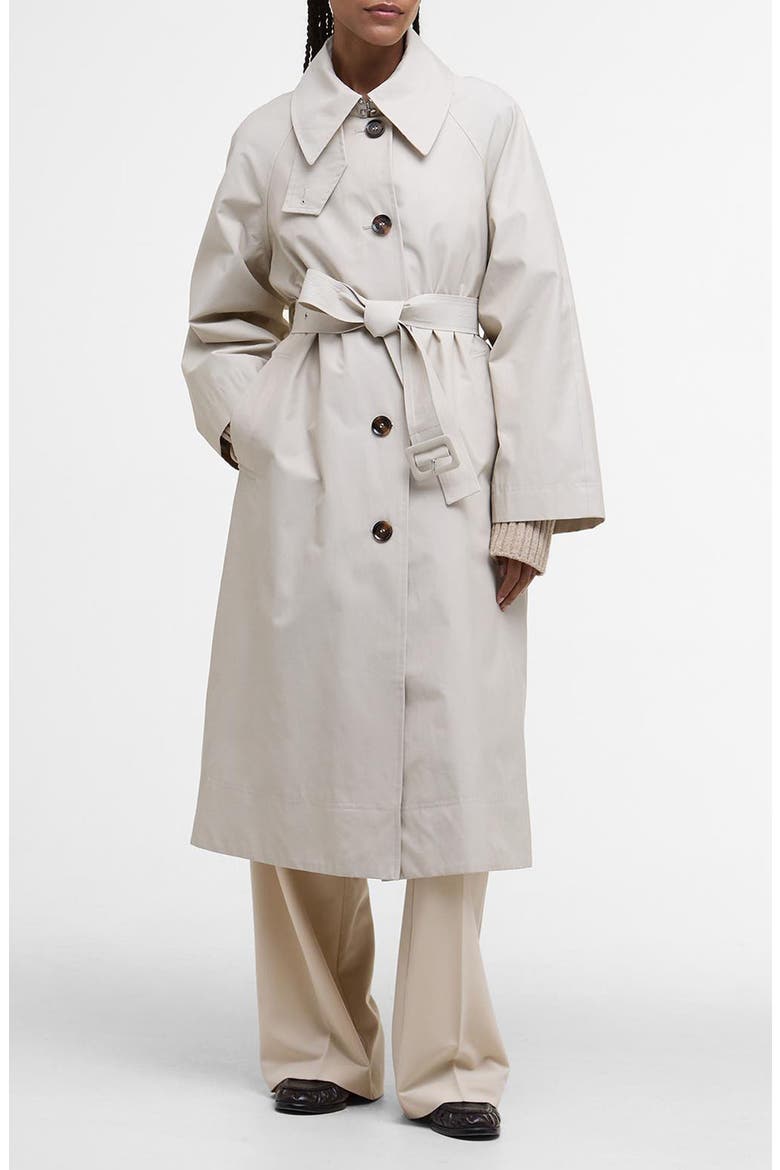 Robyn Water Resistant Trench Coat, Main, color, MIST/ HESSIAN TARTAN