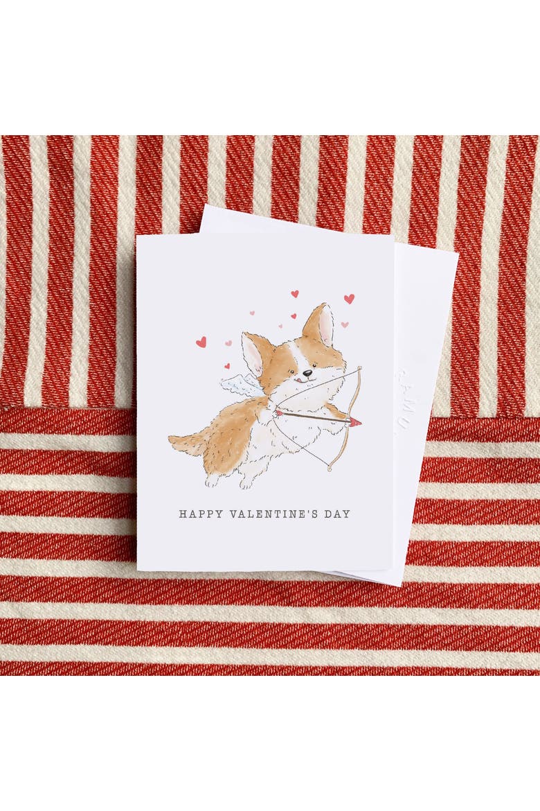 Love/Friendship Greeting Card Pack (3ct) "Cupid Dog Valentine", Alternate, color, Multi-Pack