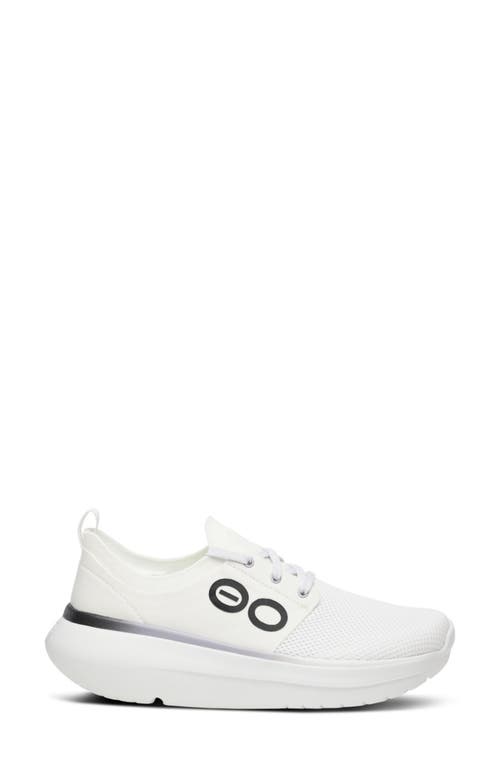 Oofos Oomy Stride Sneaker In White