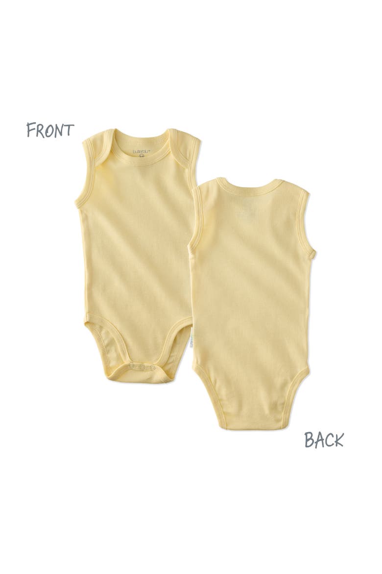 Sam Assorted 5-Pack Sleeveless Organic Cotton Bodysuits, Alternate, color, HAZE