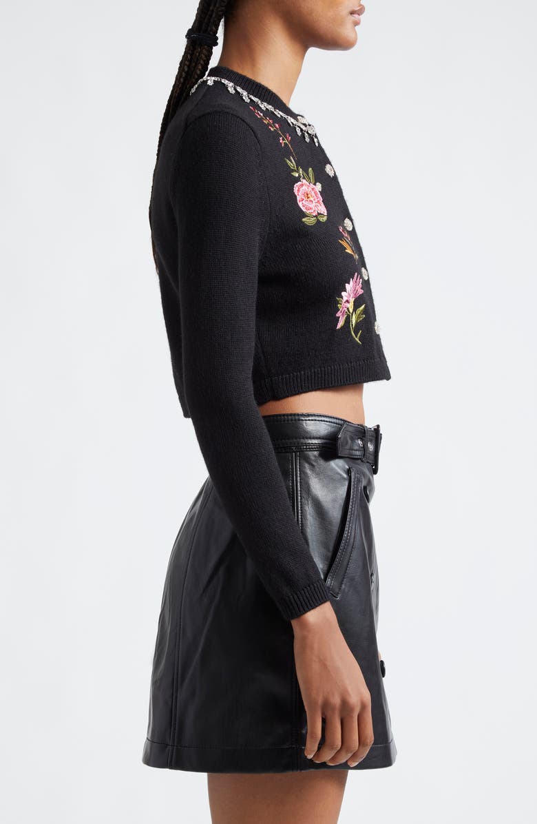 Cinq à Sept Isolde Floral Embroidery Cardigan, Alternate, color, 