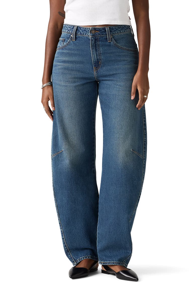 Baggy Dad Barrel Jeans, Main, color, MOST WANTED