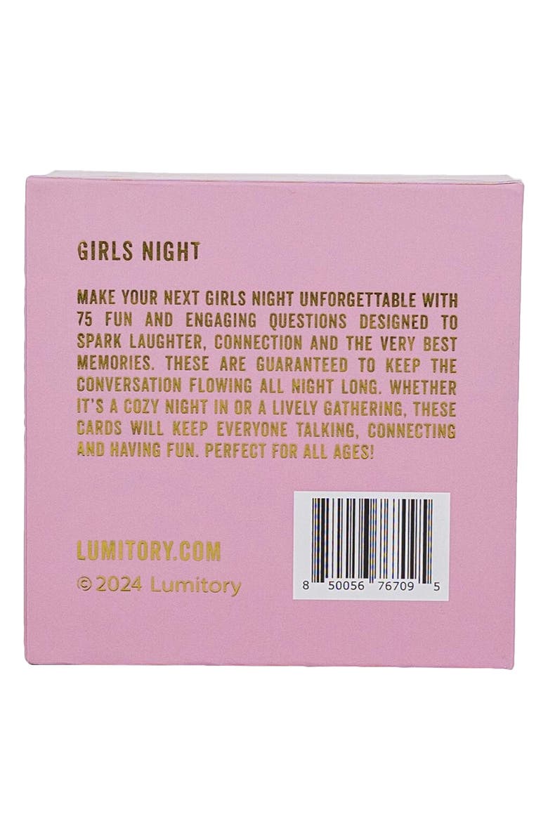 Lumitory Girls' Night Conversation Cards, Alternate, color, Lavender