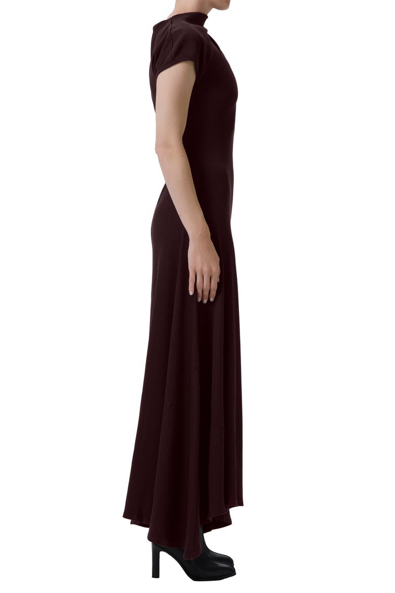 Kira Sculptural Dress, Alternate, color, CHOCOLATE MD/ DK BROWN