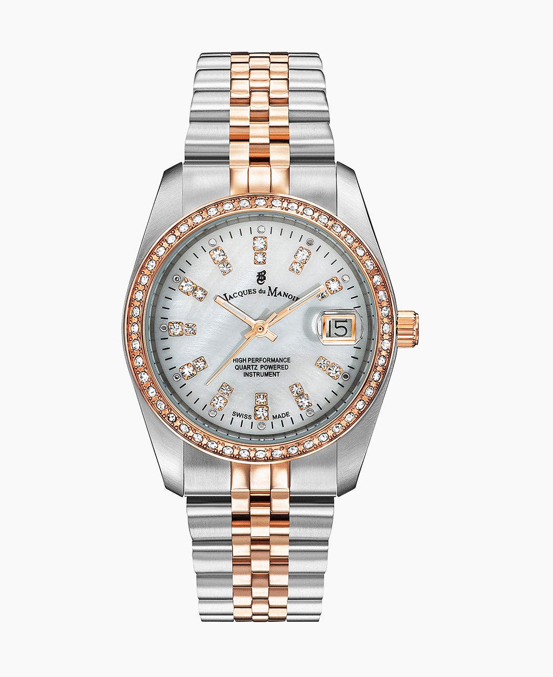 selected White Dial,Rose, Silver