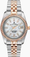 Jacques du Manoir Jacques Du Manoir Inspiration - 36mm, Brown Dial, Two-Tone Stainless Steel Ladies Watch