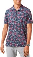 TravisMathew Featherweight Flourish Floral Print Piqué Polo