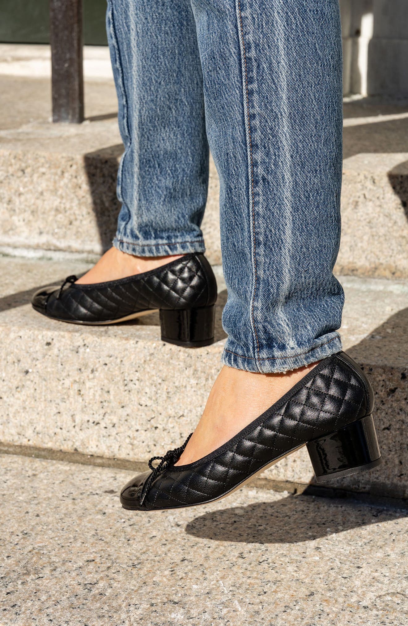 PAUL MAYER Titou Cap Toe Pump, Alternate, color, Black