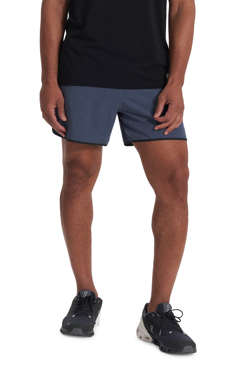 Vuori Banks 5-Inch Shorts, Main, color, Azure Linen Texture