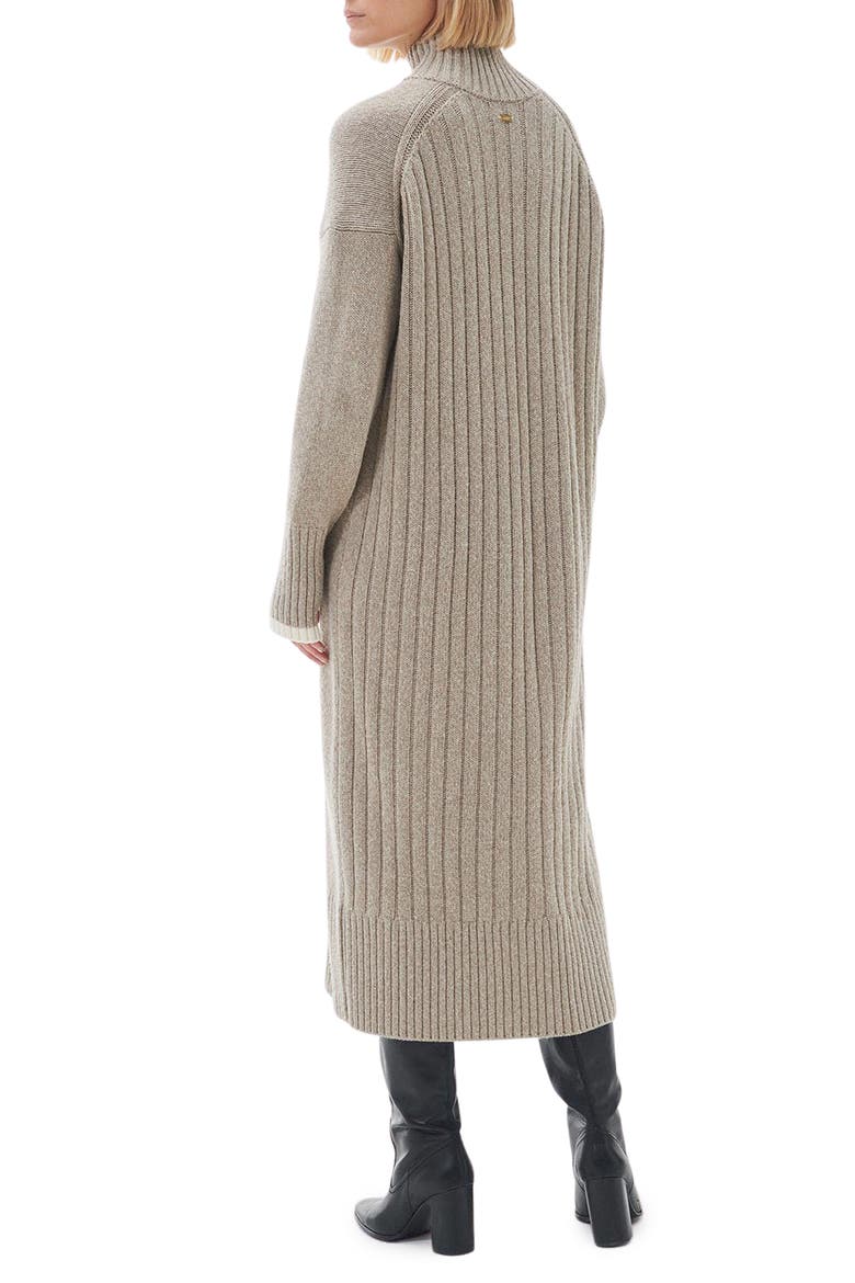 Winona Long Sleeve Midi Sweater Dress, Alternate, color, LIGHT FAWN
