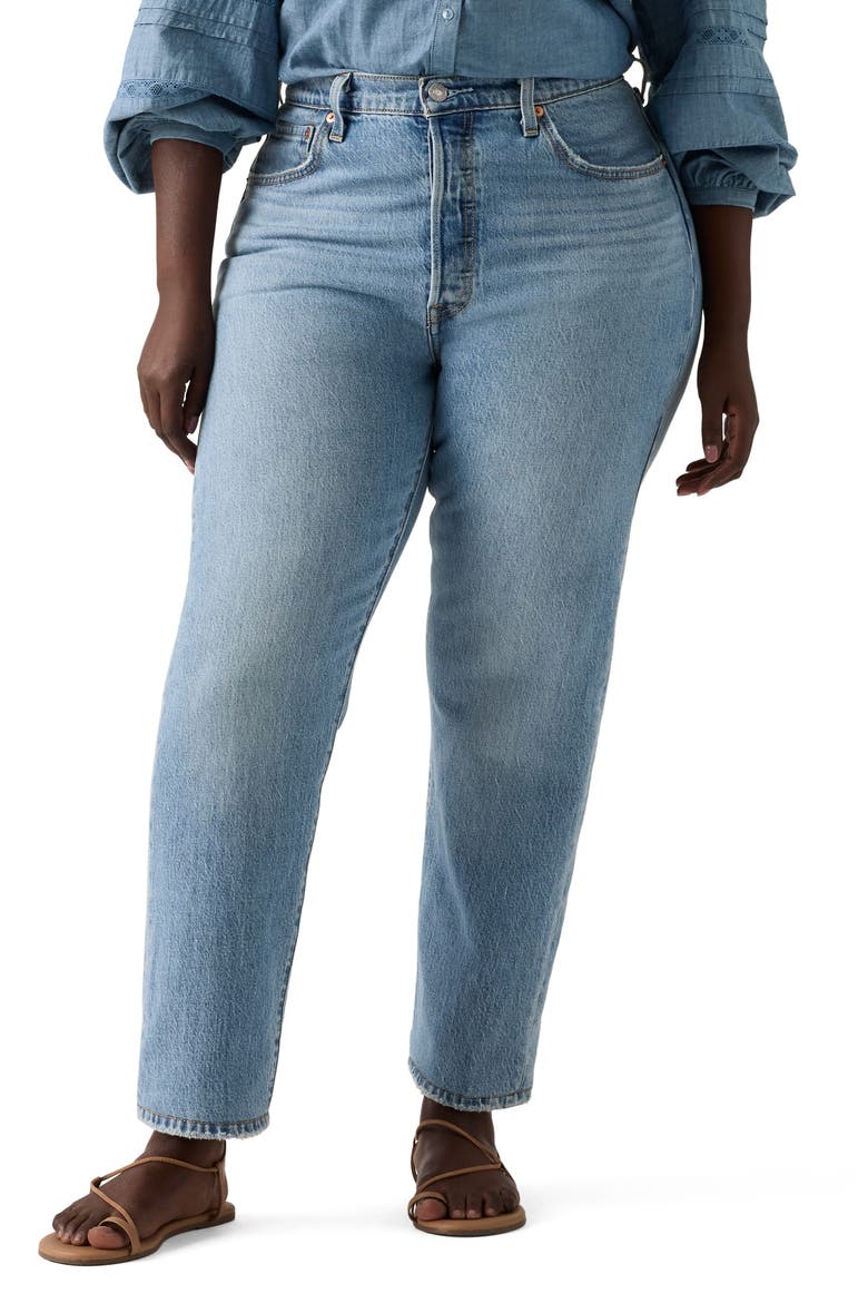 501® Crop Straight Leg Jeans, Alternate, color, WHERE TO NOW NDX