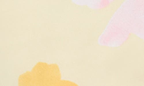 Ralph Lauren Lauren  Floral Satin Chemise In Yellow Floral