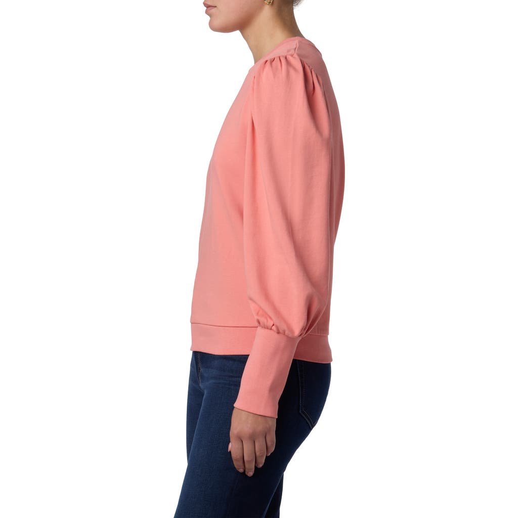 Joe's Puff Sleeve Sweatshirt In Lantana