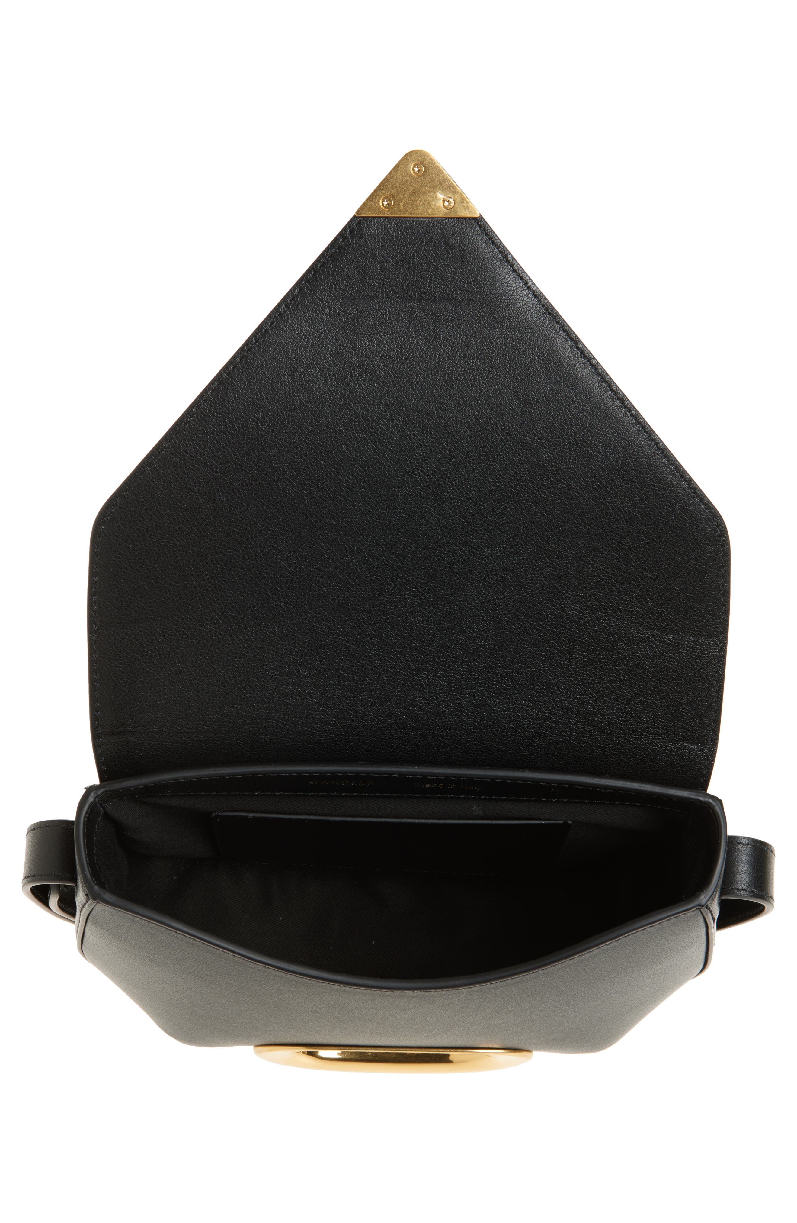 Wandler Veneto Leather Crossbody Bag, Alternate, color, Black 3200