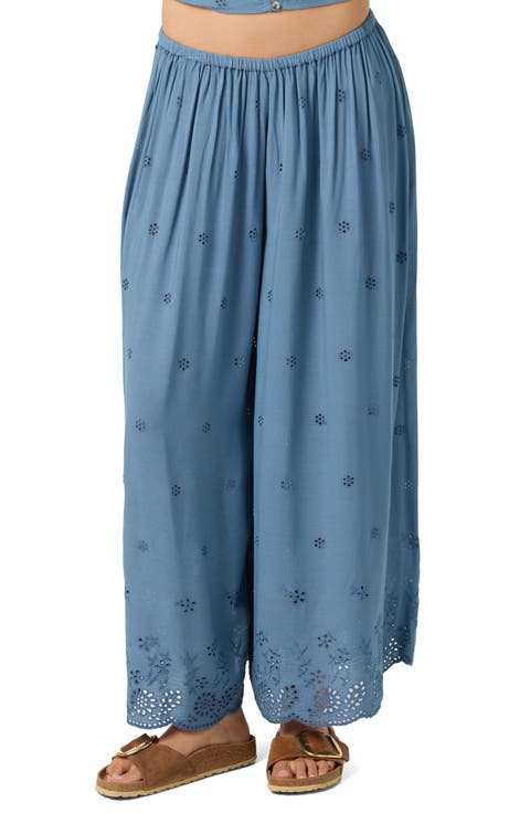 Delaney Eyelet Wide Leg Pants