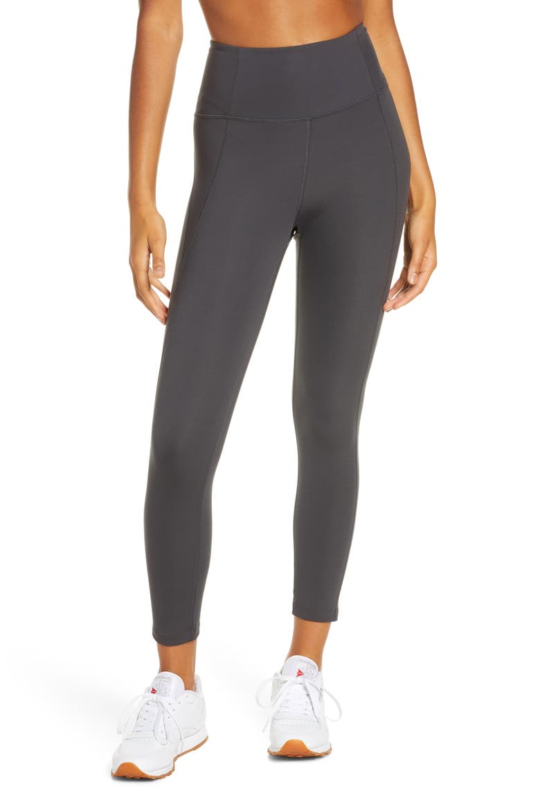 High Waist 7/8 Leggings, Main, color, SHADOW