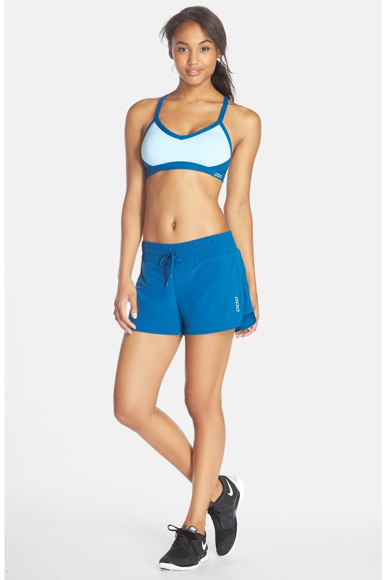 'Side Step' Sports Bra, Alternate, color, OCEAN/ BLUE SKY
