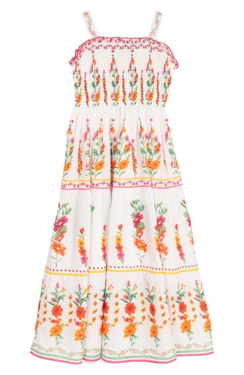 Kids' Tropical Floral Sundress (Big Kid)