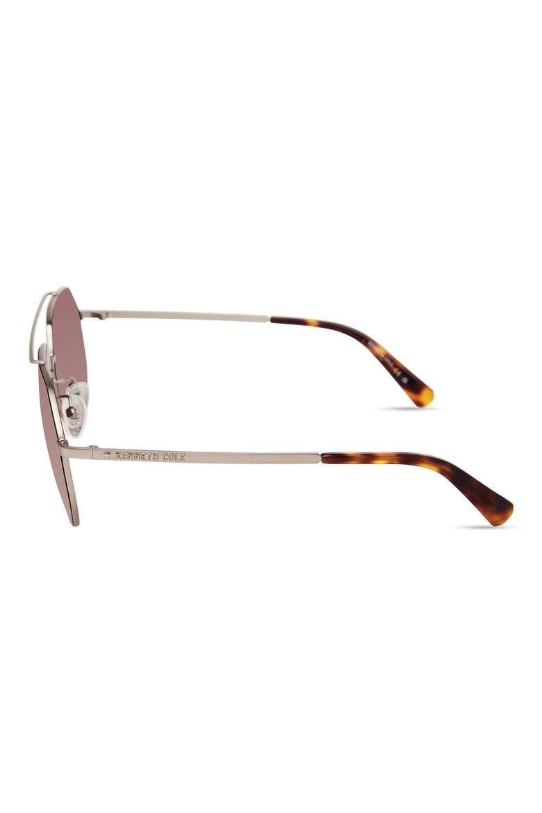 59mm Pilot Sunglasses, Alternate, color, LIGHT RUTHENIUM / BROWN MIRROR