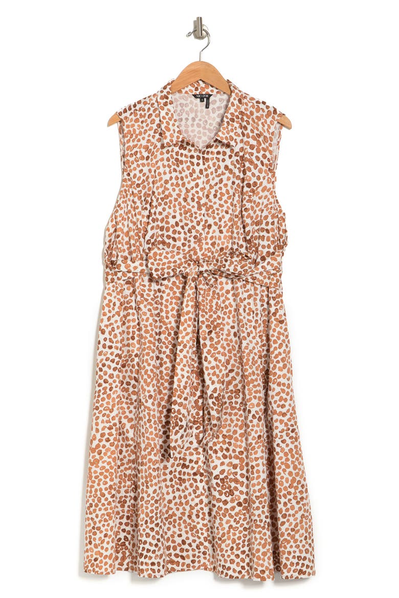 Copper Kiss Stretch Cotton Shirt Dress, Alternate, color, COPPER MULTI