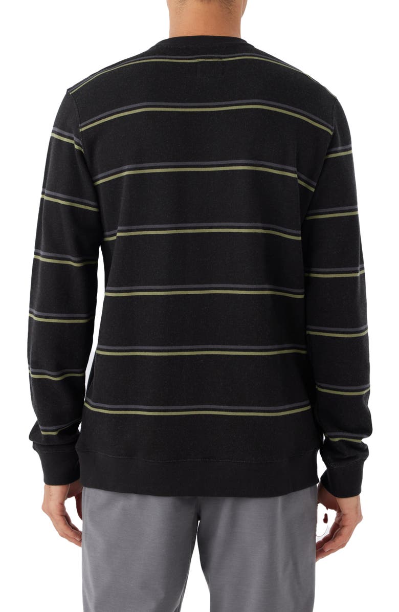 O'Neill Nash Stripe Crewneck Sweatshirt, Alternate, color, 