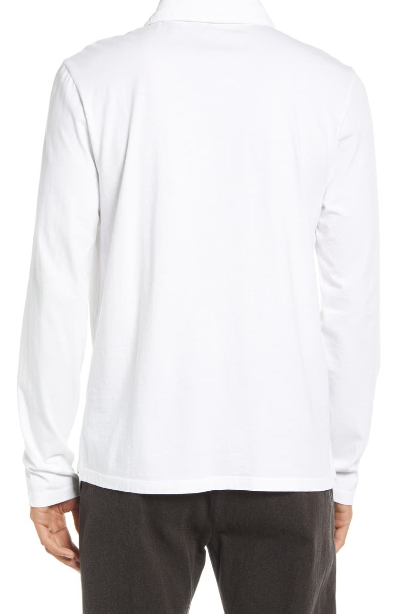 Vince Garment Dyed Long Sleeve Polo, Alternate, color,