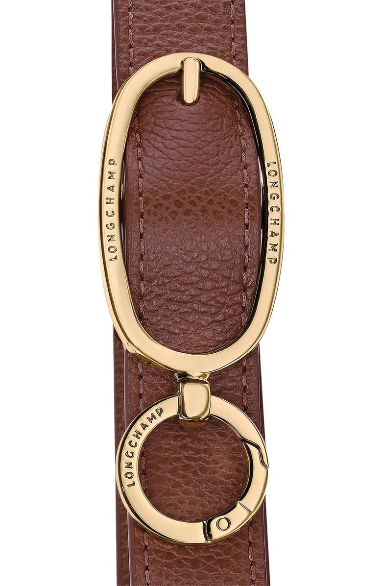 Longchamp Large Le Foulonne Leather Hobo Bag, Alternate, color, Coffee