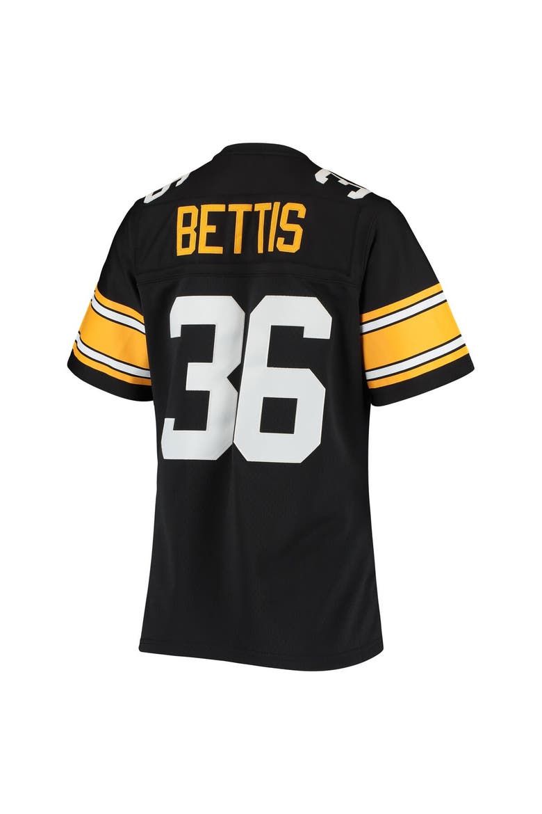 Women's Mitchell & Ness Jerome Bettis Black Pittsburgh Steelers 1996 Legacy Replica Jersey, Alternate, color, Black