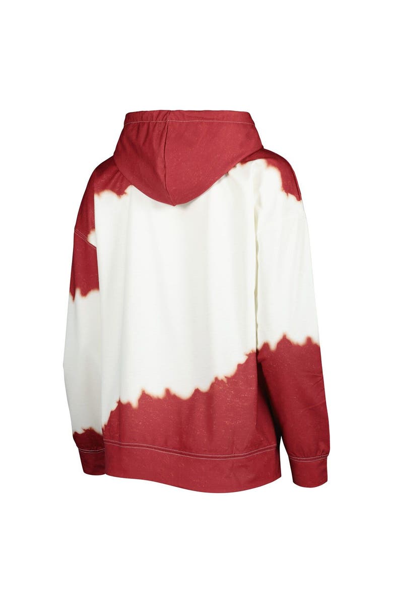 GAMEDAY COUTURE Women
s Gameday Couture White/Cardinal Arkansas Razorbacks For the Fun Double Dip-Dyed Pullover Hoodie, Alternate, color, White
