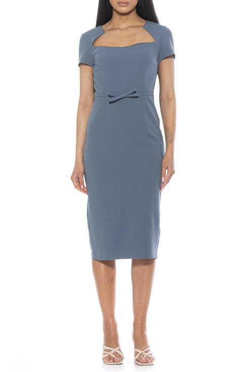 Alma Sheath Midi Dress