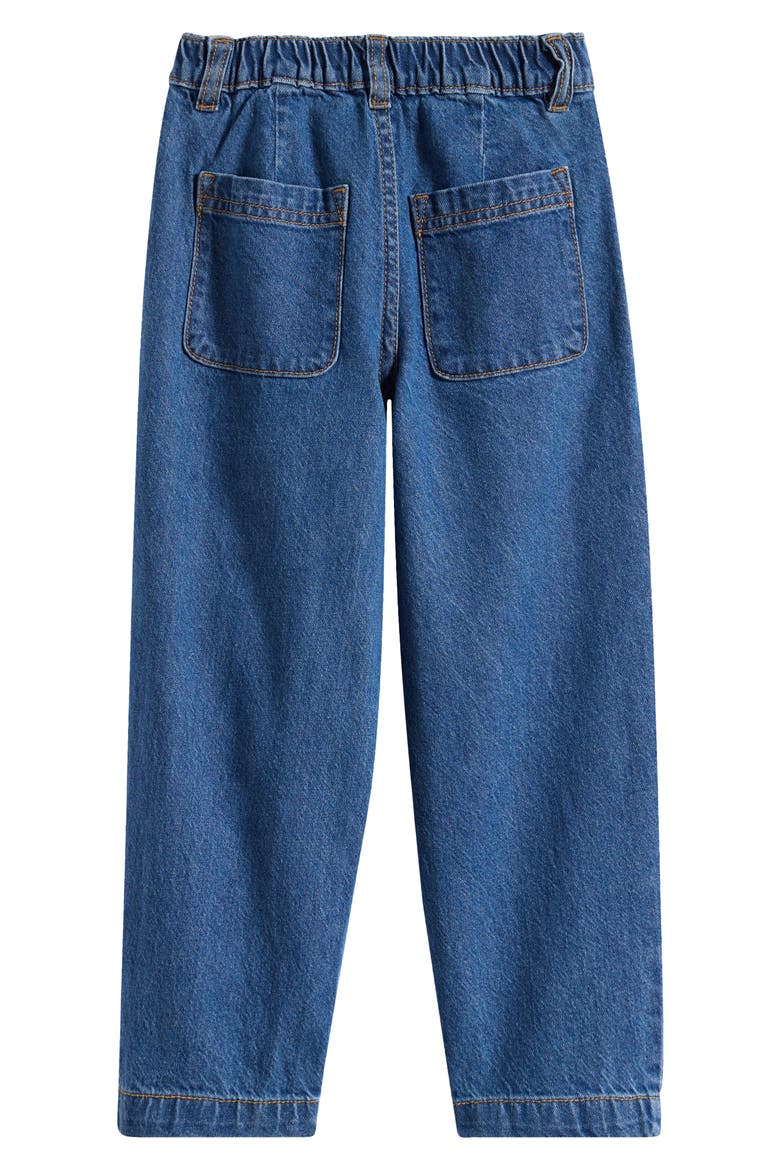 Kids' Pleated Jeans, Alternate, color, MID VINTAGE DENIM