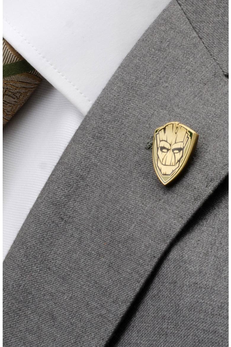 Groot Star-Lord Argyle Crew Socks & Lapel Pin Gift Set, Alternate, color, BLUE MULTI