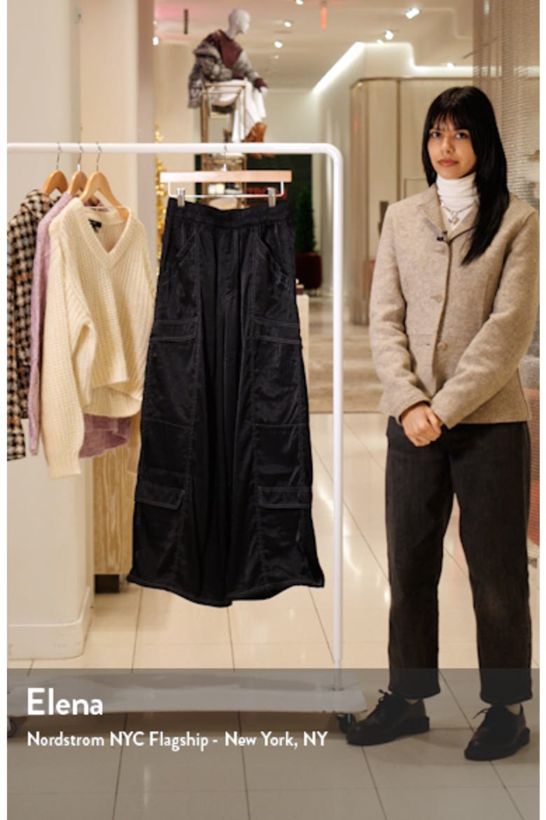 Wide Leg Parachute Pants video