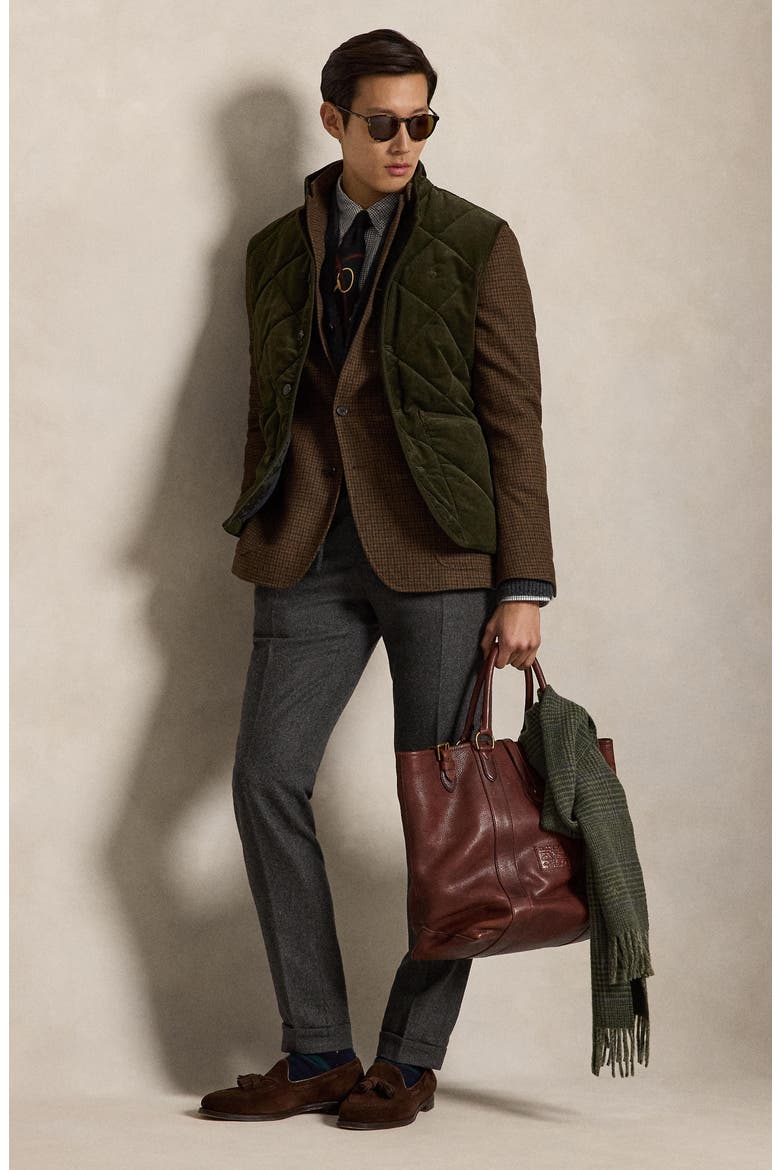 Quilted Corduroy Vest, Alternate, color, COMPNY OLV