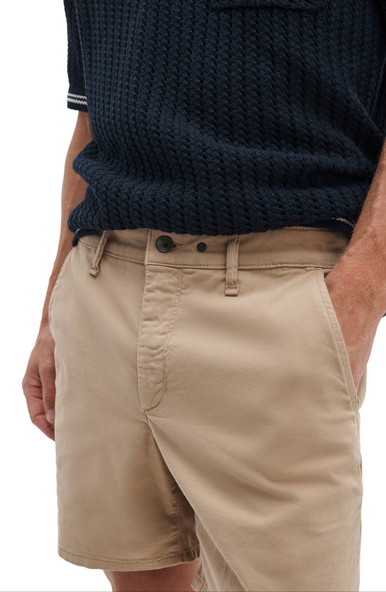 rag & bone Standard Cotton Stretch Twill Chino Shorts, Alternate, color, Khaki