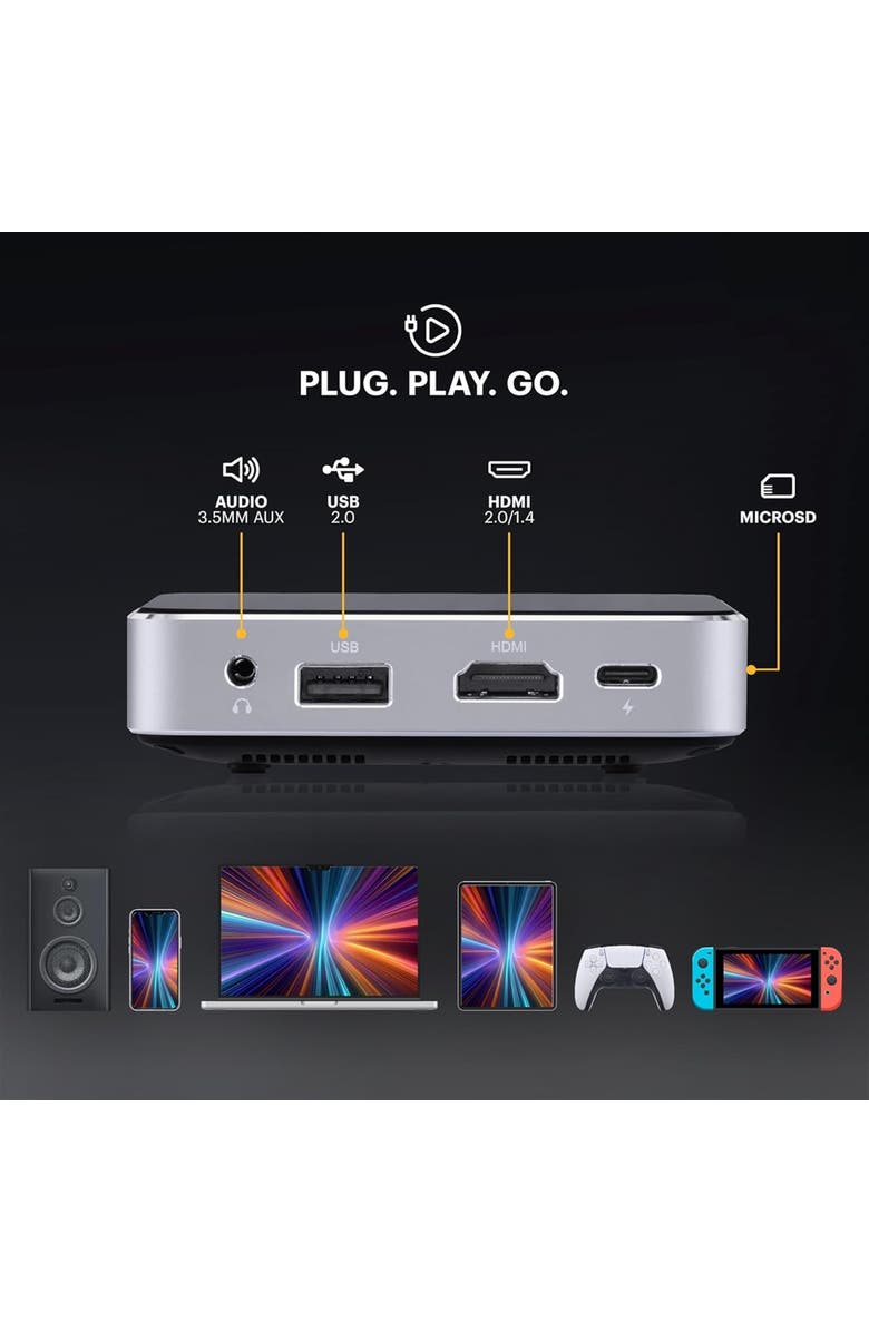 Kodak Luma 75 Ultra Mini Projector, Portable Pico Projector with Carrying Case, Alternate, color, Black