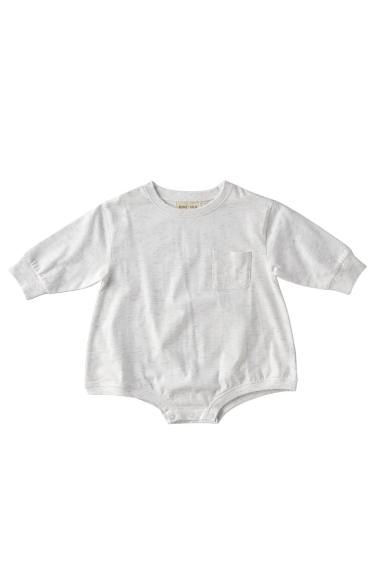 Harley Pocket Romper, Main, color, Heather Grey