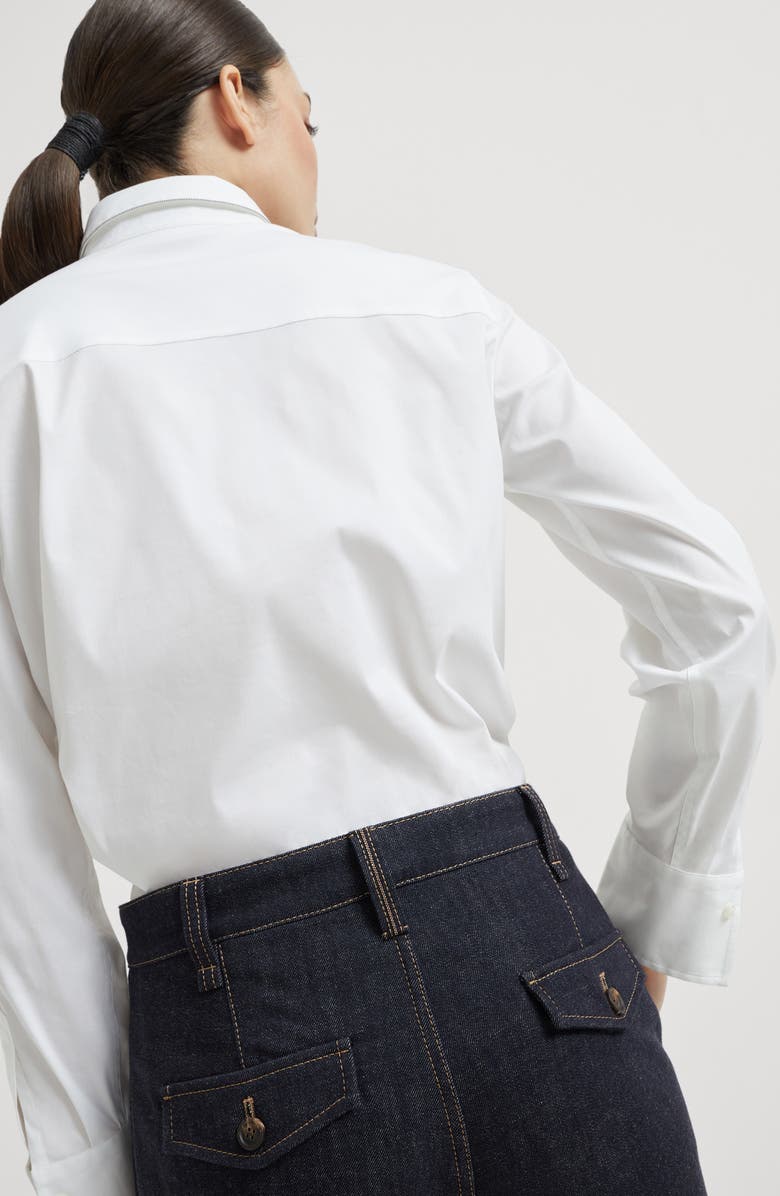 Brunello Cucinelli Sartorial square trousers, Alternate, color, Dark Denim