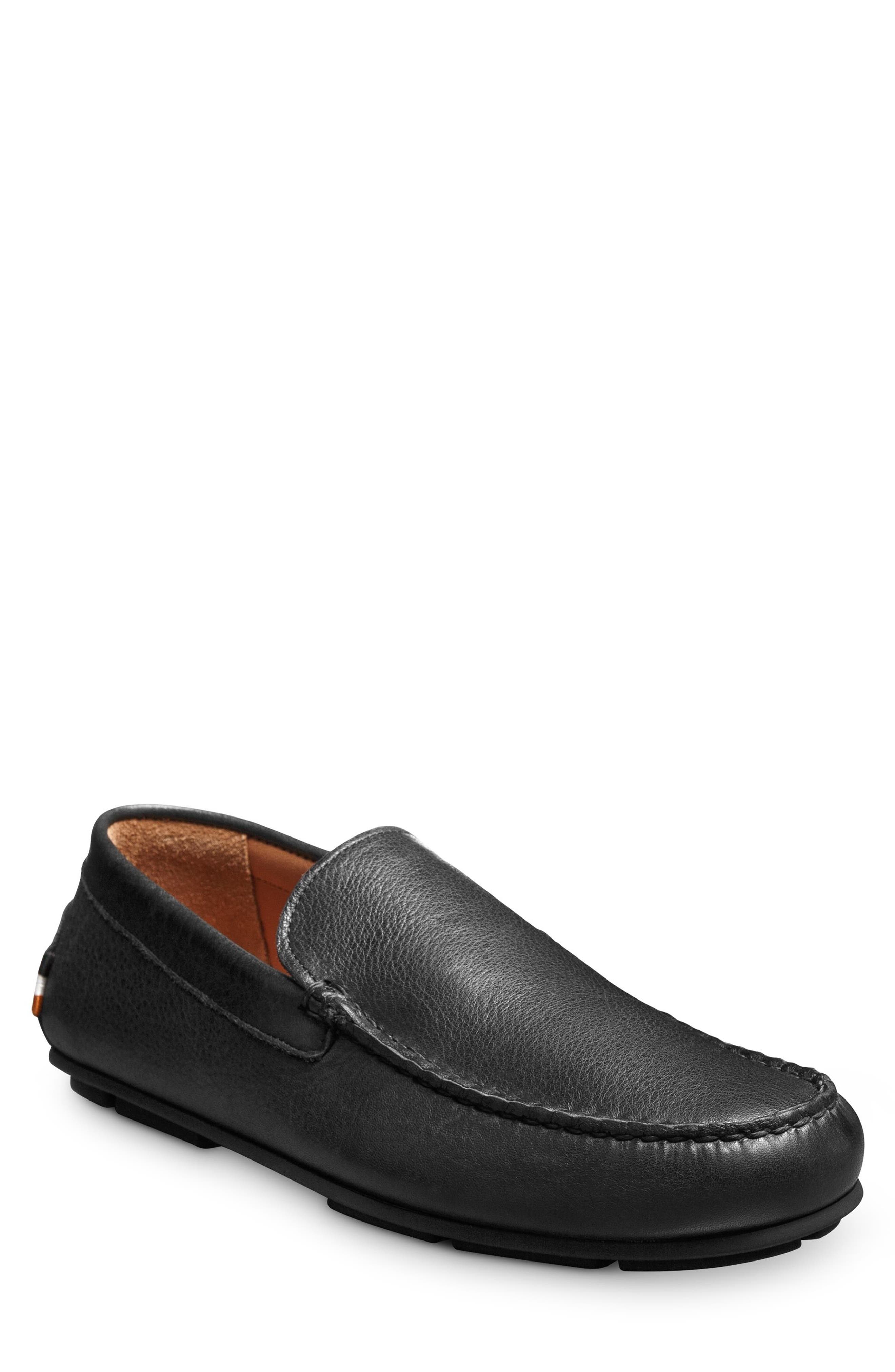 Allen Edmonds Santiago Driving Loafer, Main, color, Black