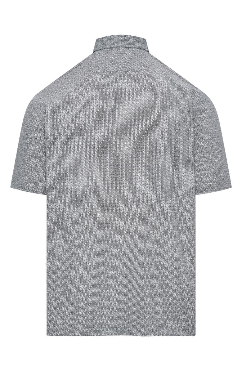 Eastside Golf Snap Placket Performance Golf Polo, Alternate, color, Charcoal Grey Tweed