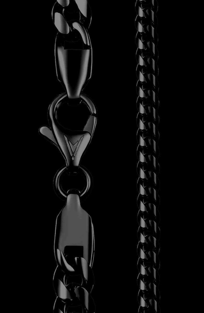 Vincero Men's Cuban Chain Bracelet, Alternate, color, Black